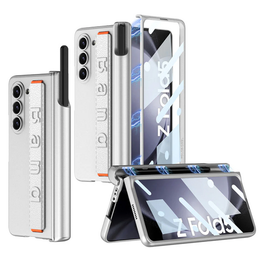 Magnetic Hinge Wristband S Pen Slot Case For Samsung Galaxy Z Fold 5