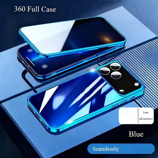 360° Privacy Protection Double-Sided Glass Phone Case for iPhone 17