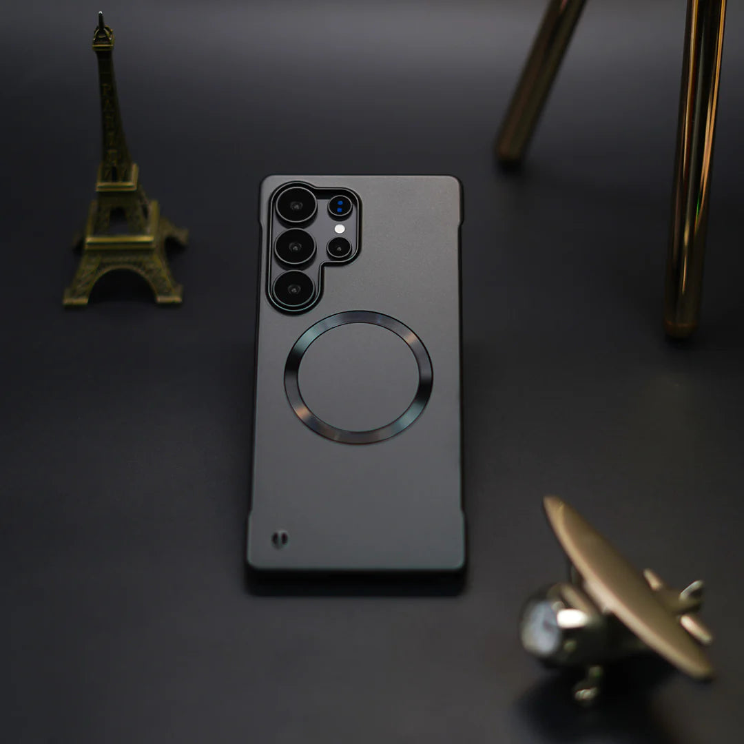 Elegant Metal Paint Borderless Magsafe Case - Samsung Series