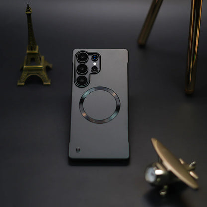 Elegant Metal Paint Borderless Magsafe Case - Samsung Series