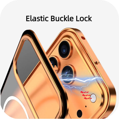 iPhone 17 Series Metal Frame Frosted Magnetic Phone Case