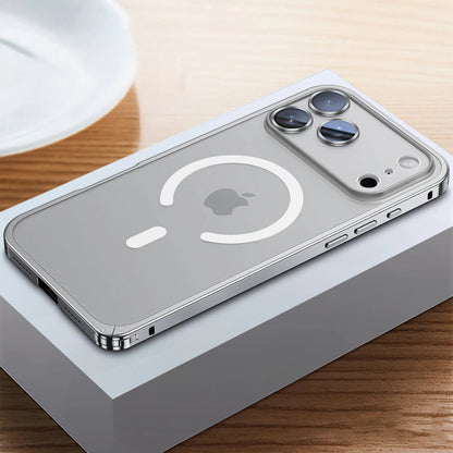 New iPhone 17 Series Seahorse Buckle Metal Frame Anti-drop Lens Protective Case