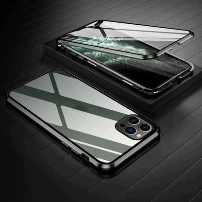 iPhone Series (Front+Back) Double Magnetic Glass Case