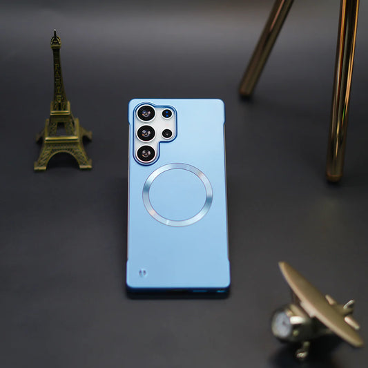 Elegant Metal Paint Borderless Magsafe Case - Samsung Series