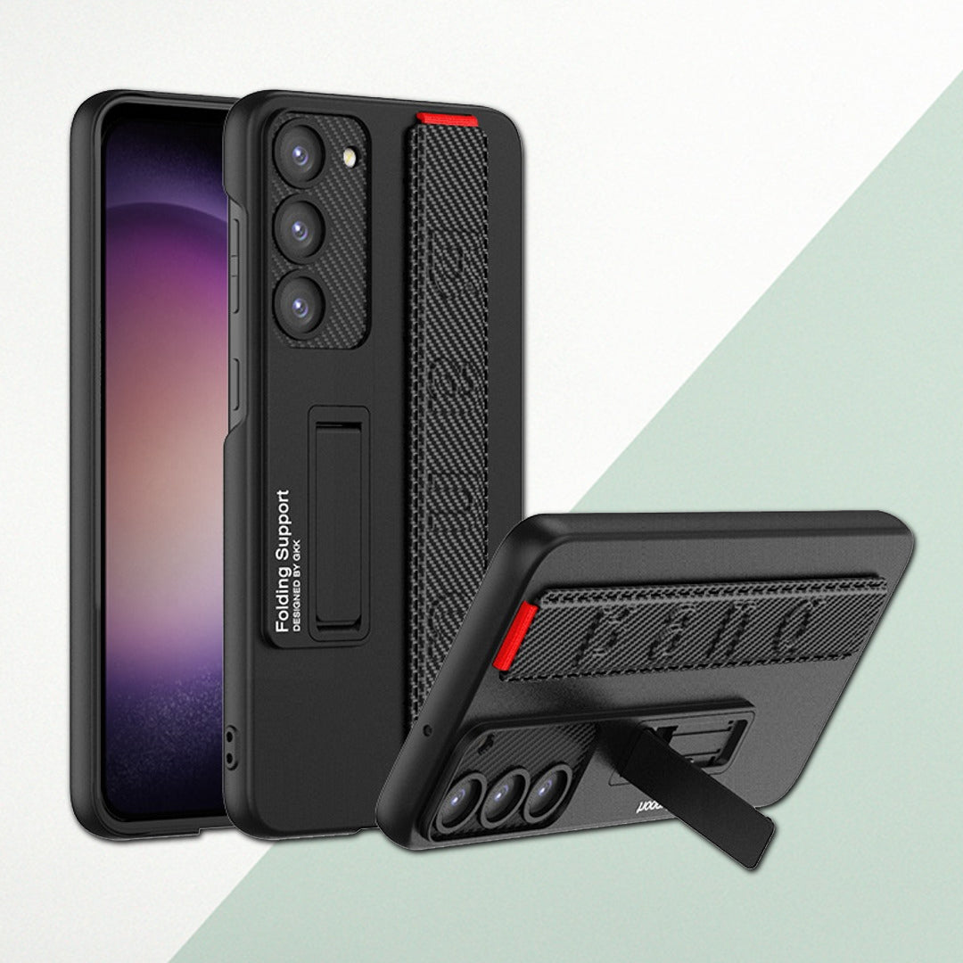 SAMSUNG GALAXY S22 THIN WRISTBAND SHOCKPROOF PHONE CASE WITH HOLDER