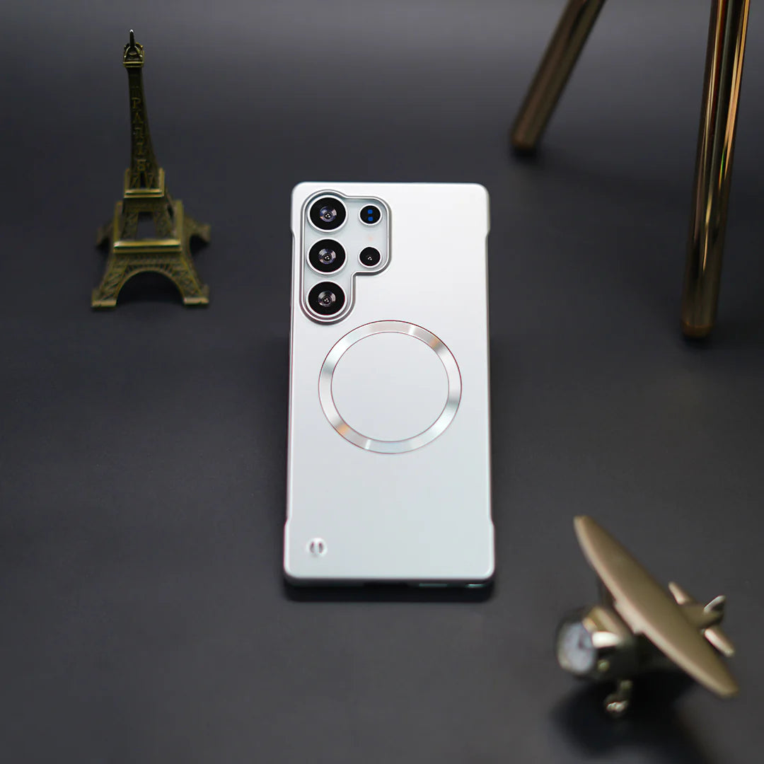 Elegant Metal Paint Borderless Magsafe Case - Samsung Series