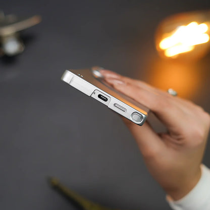 Elegant Metal Paint Borderless Magsafe Case - Samsung Series