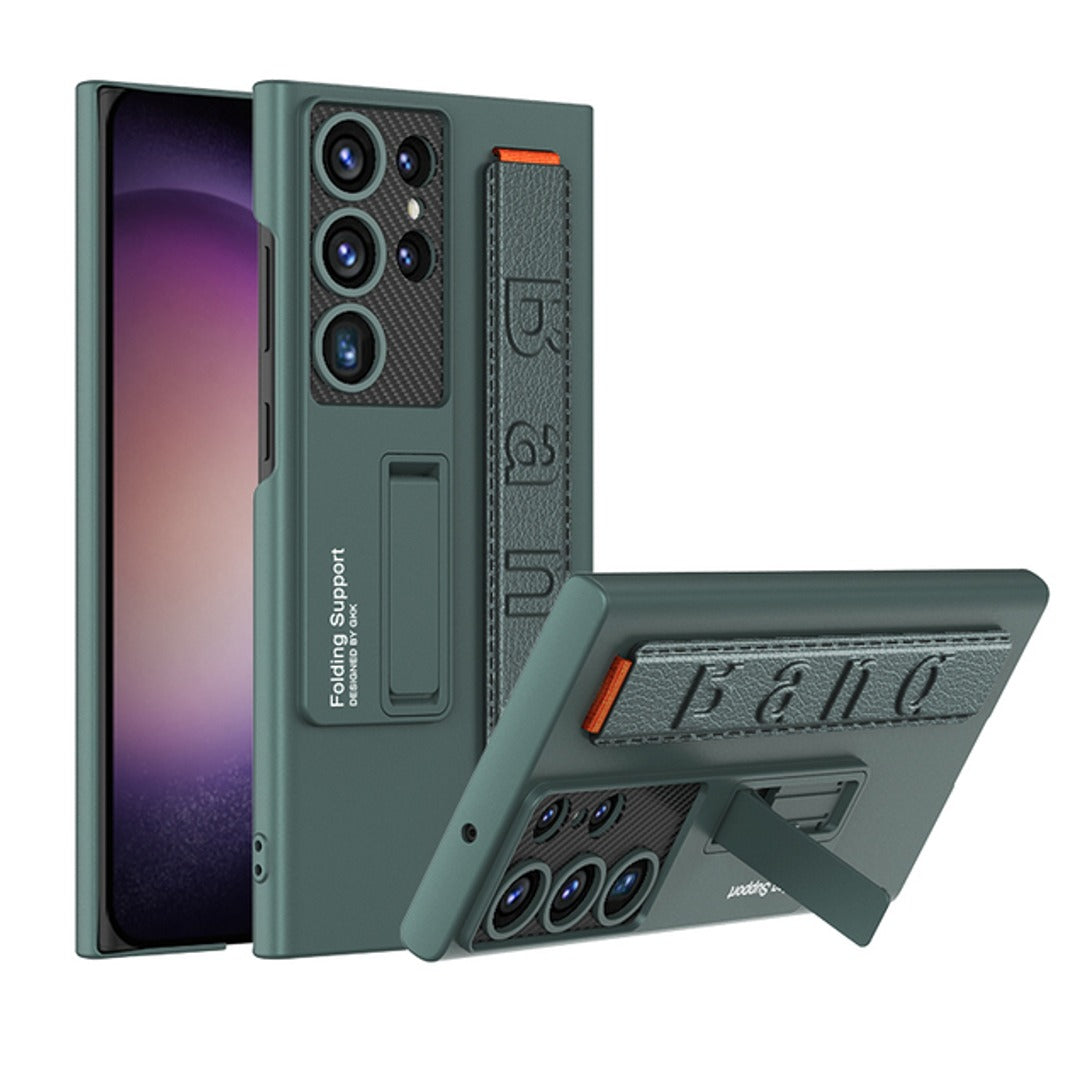 SAMSUNG GALAXY S22 THIN WRISTBAND SHOCKPROOF PHONE CASE WITH HOLDER