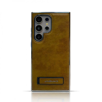 Super Finish PU Leather Kickstand Case For Samsung Galaxy