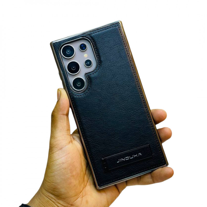 Super Finish PU Leather Kickstand Case For Samsung Galaxy