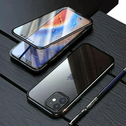 iPhone Series (Front+Back) Double Magnetic Glass Case
