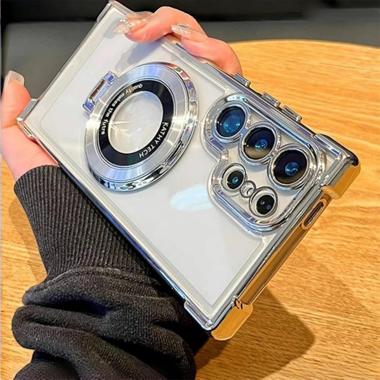 Magnetic Suction Bracket Four Side Airbag Mobile Case For Ultra Series