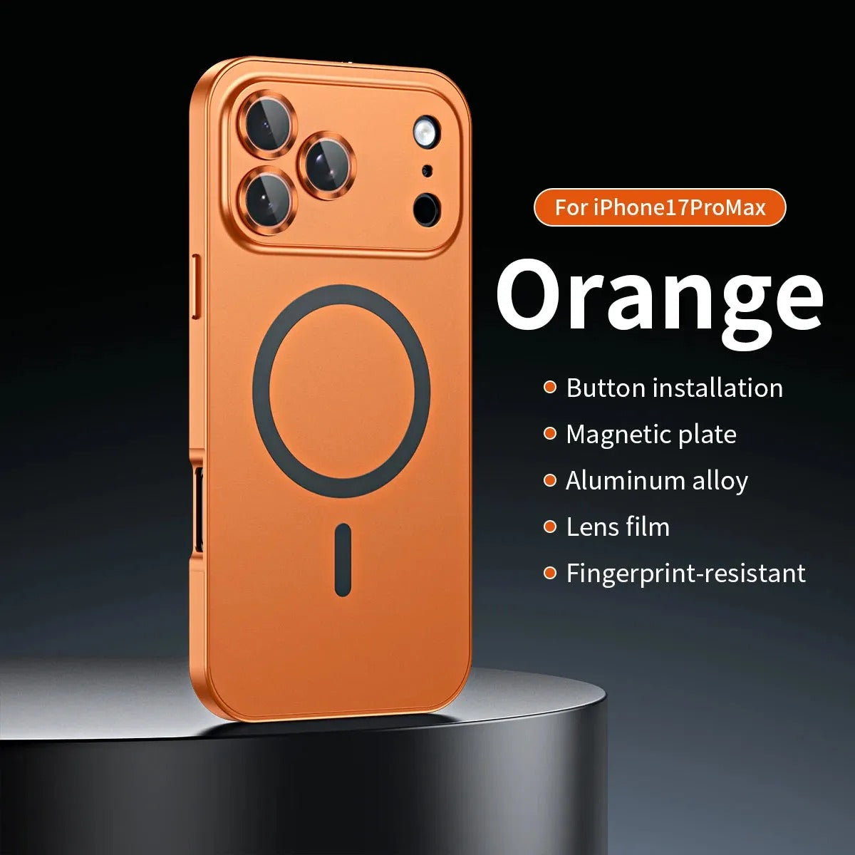 Aluminum Frame Magnetic Cover iPhone 16/17 Series