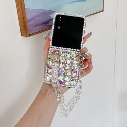 Luxurious Diamond-Studded Foldable Phone Case  for Samsung Galaxy Z Flip
