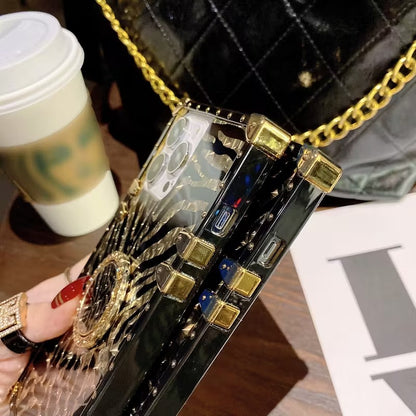 Leopard Feather Anti-Fall Case For iPhone 16/17 Series