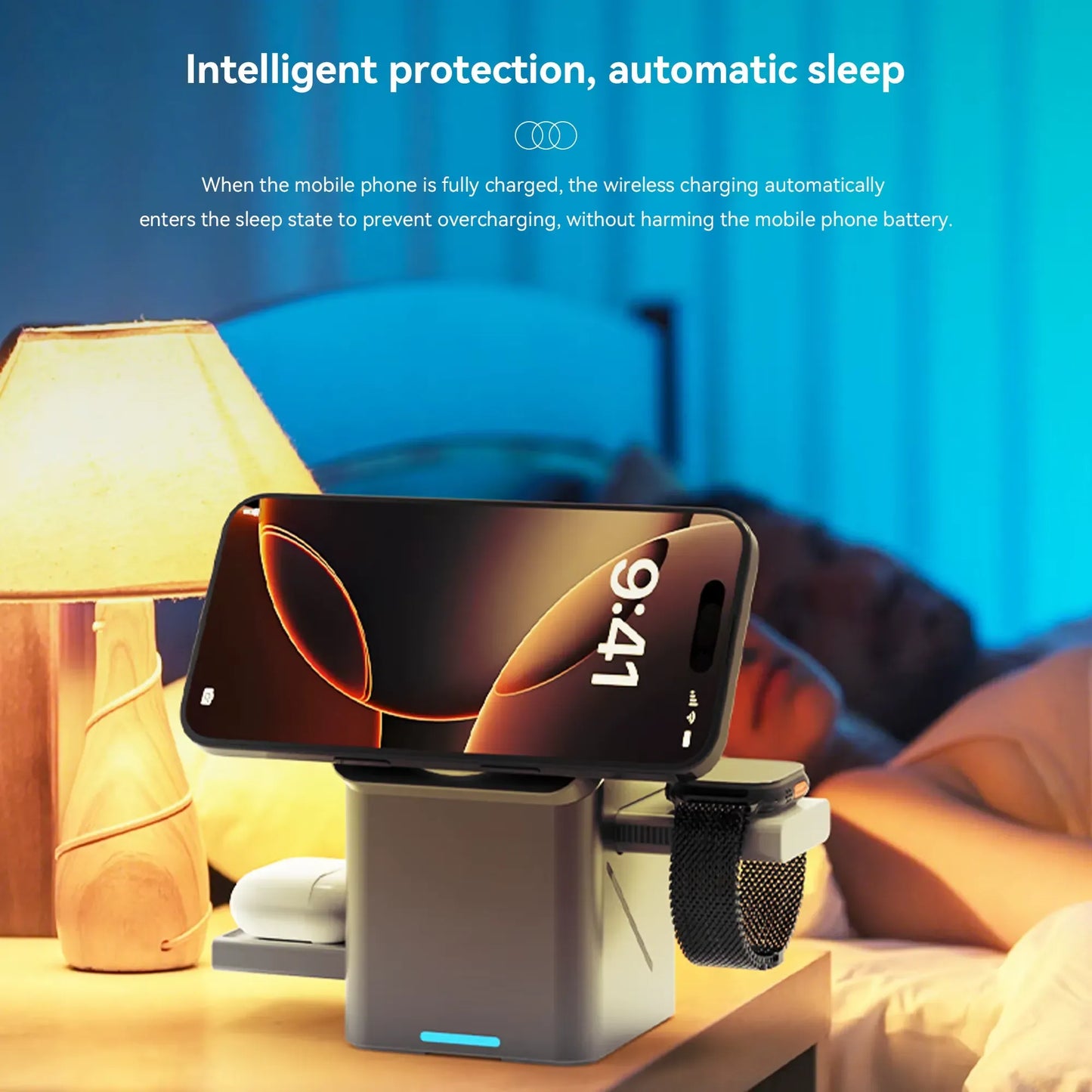 3 in 1 Rotating Wireless Charger - MW15