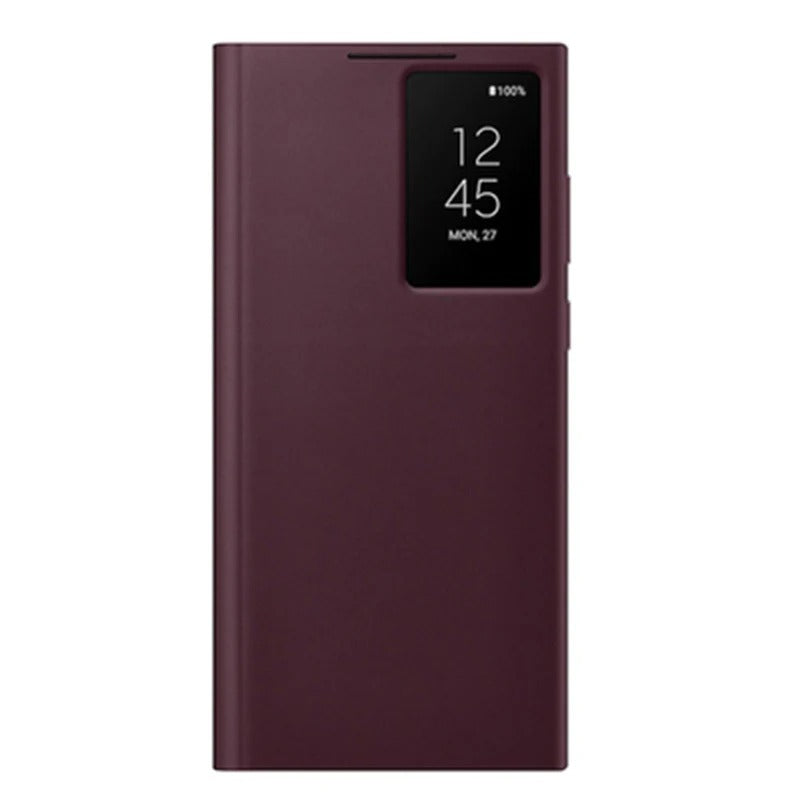 Smart Windows Wireless Charging Flip Case for Samsung ultra Series