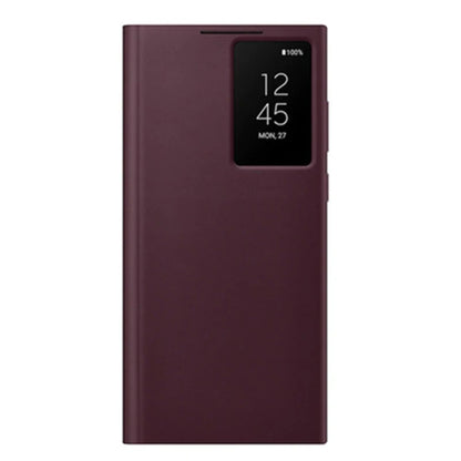 Smart Windows Wireless Charging Flip Case for Samsung ultra Series