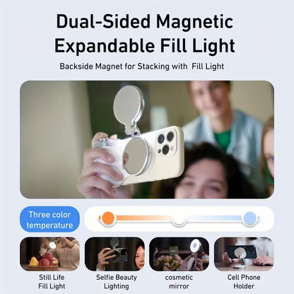 Magnetic Camera Grip with Wireless Shutter for iPhone & Android