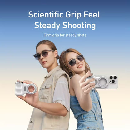 Magnetic Camera Grip with Wireless Shutter for iPhone & Android