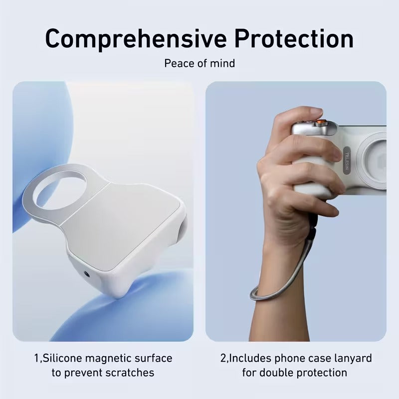 Magnetic Camera Grip with Wireless Shutter for iPhone & Android