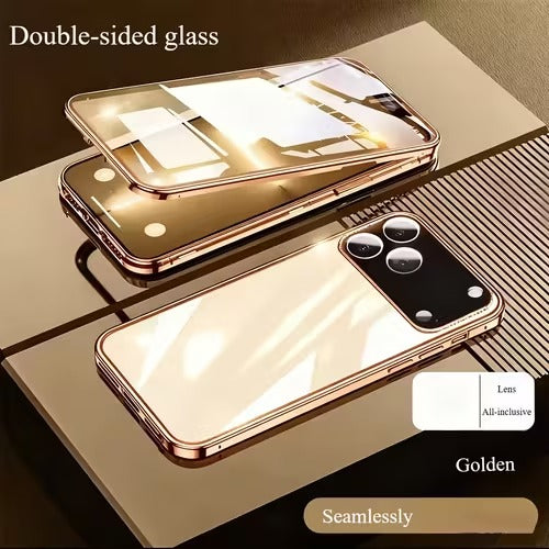 360° Privacy Protection  Double-Sided Glass Phone Case for iPhone 17