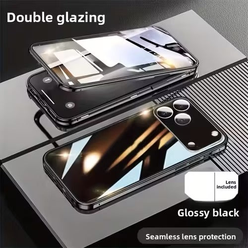 360° Privacy Protection  Double-Sided Glass Phone Case for iPhone 17