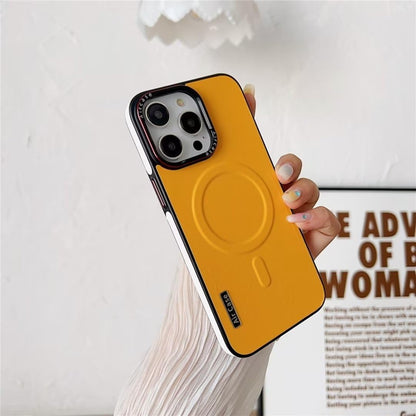 Metal Frame Anti Drop Magnetic Suction Case Cover for iPhone 15-16 Series