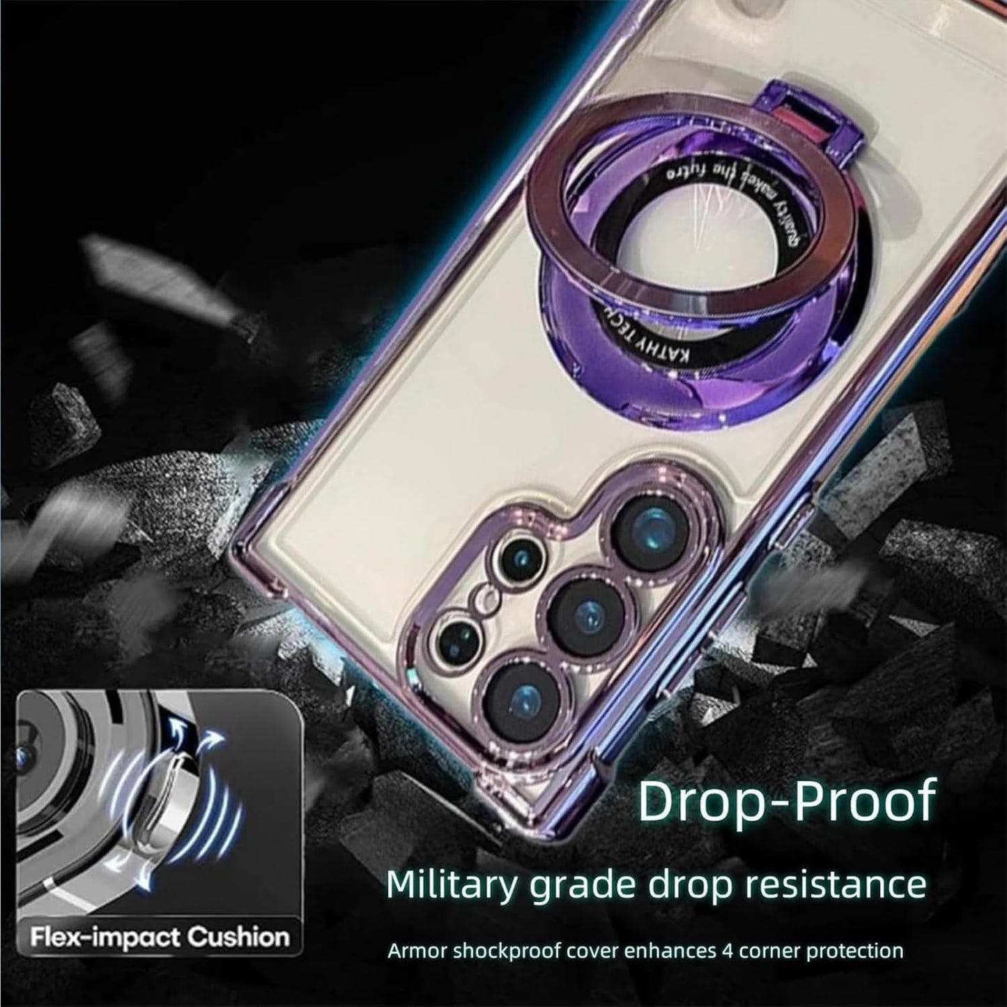 Magnetic Suction Bracket Four Side Airbag Mobile Case For Ultra Series